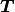 \bm{T}