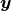 \bm{y}