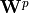 \mathbf{W}^p