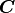 \boldsymbol{C}