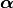 \bm{\alpha}