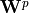 \mathbf{W}^p