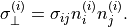 \sigma_{\bot}^{\left(i\right)}=\sigma_{ij}n_{i}^{\left(i\right)}n_{j}^{\left(i\right)}.