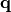 \mathbf{q}